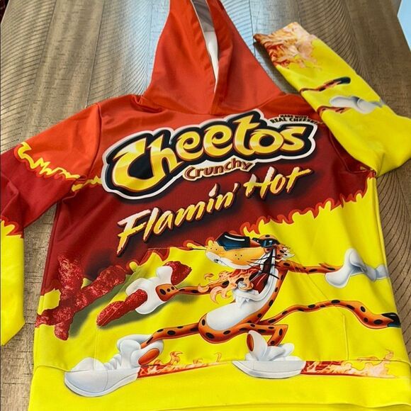 Flamin' 🔥 Hot 🥵 Cheetos Tiger 🐅 Kids Hoodie Kangaroo 🦘 Pocket - Picture 6 of 16
